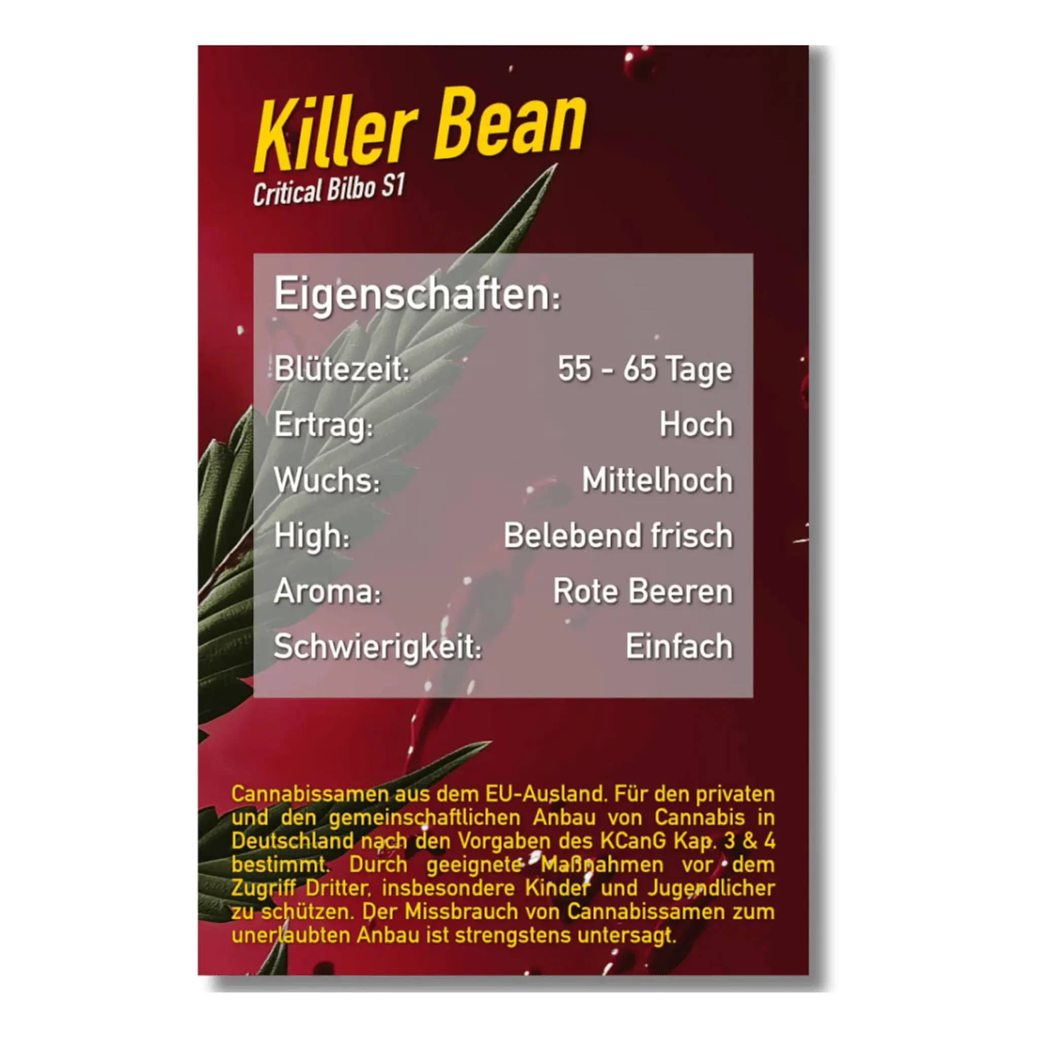 Killer Bean-3 Stück-